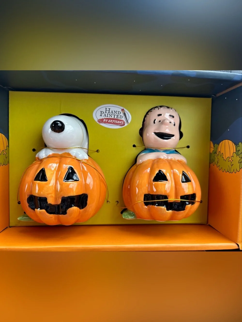 Peanuts Orange and Black Pumpkin Wall Décor Set